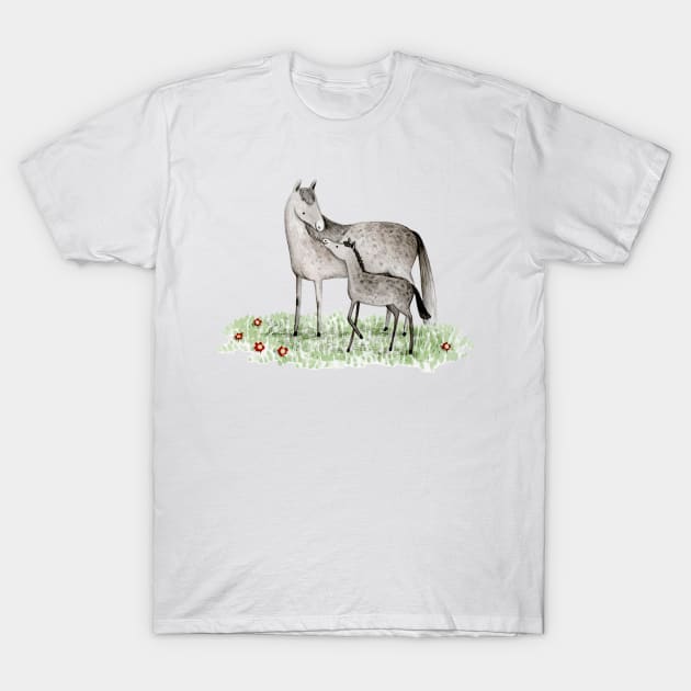 Mare & Foal T-Shirt by Sophie Corrigan
